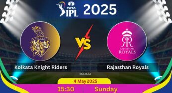 Kolkata Knight Riders vs Rajasthan Royals